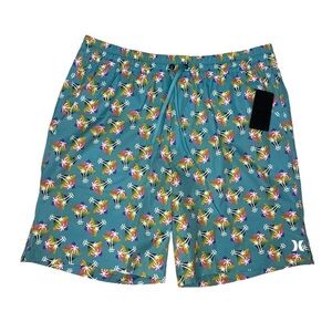 New With Tags Hurley Rainbow Palm Tree Volley Swim Shorts Size XL